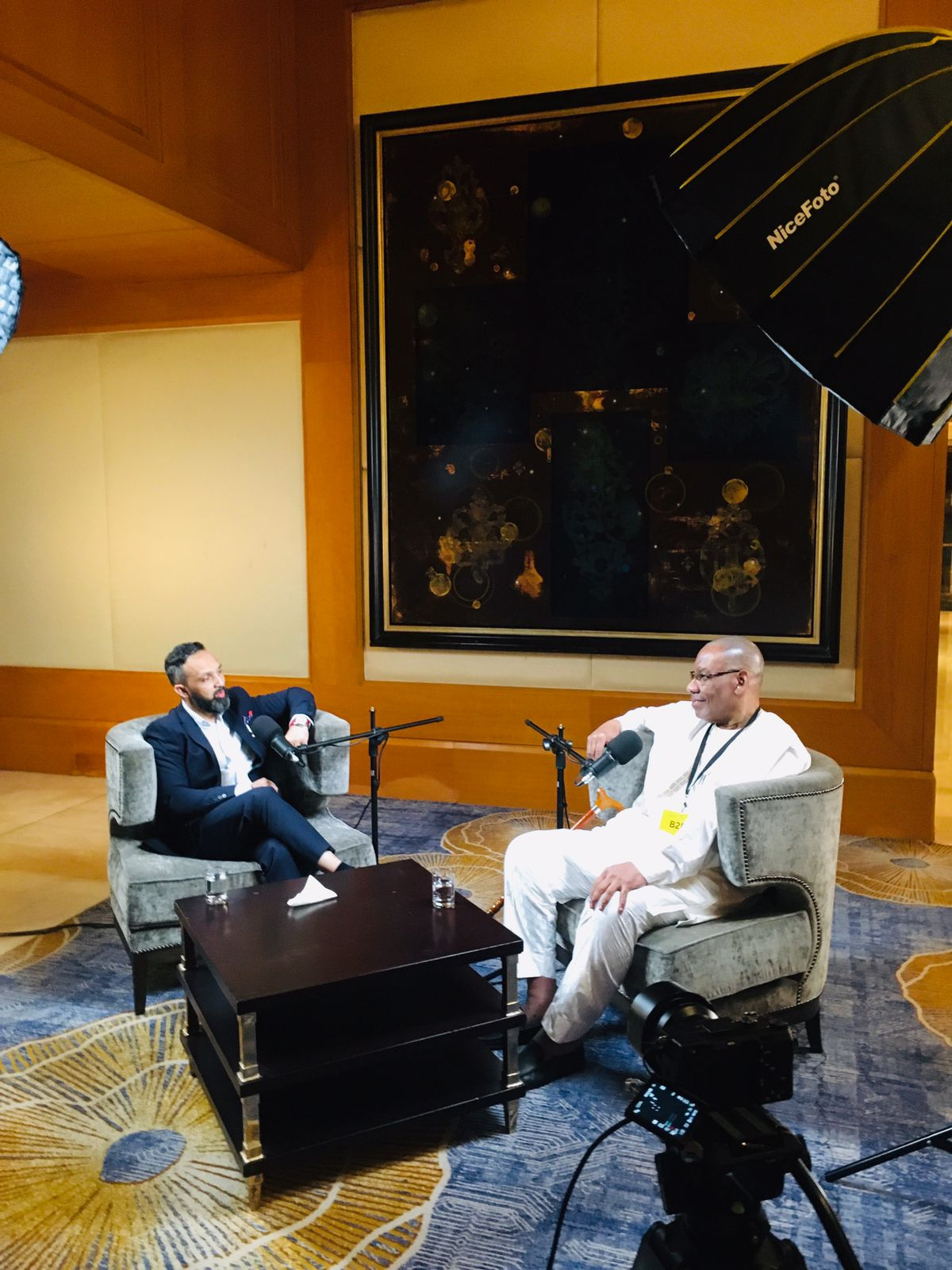 Al-Hajj Ambassador Imam Douglas Owen-Ali during an international interview